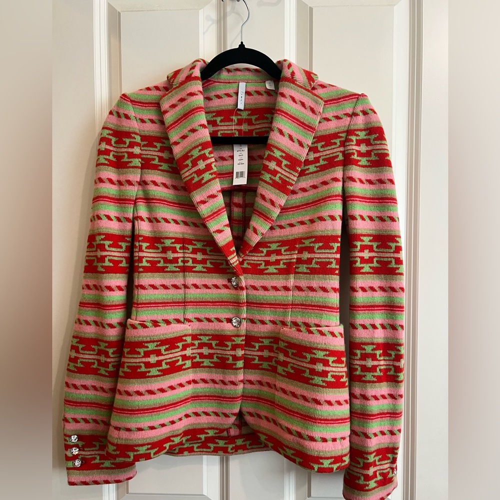 IISLI wool Swarovski crystal blazer. Size 10
New with tags.